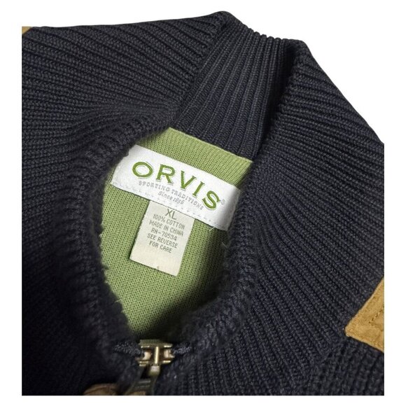 ORVIS Heavy Knit Navy Blue Outdoor Designer Winter Fall Spring Vest Mens XL - Picture 5 of 6